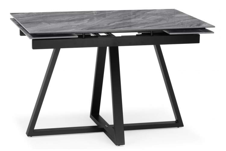 Керамический стол Силлем 120(180)х90 оробико / черный