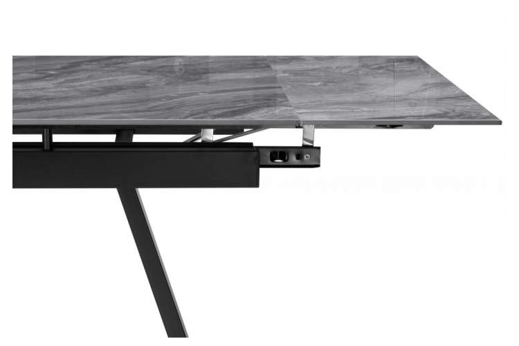 Керамический стол Силлем 120(180)х90 оробико / черный-13