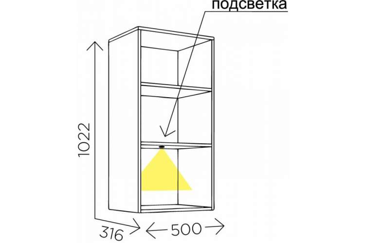 Шкаф Мариус М-05 дуб баррик / белый матовый-1