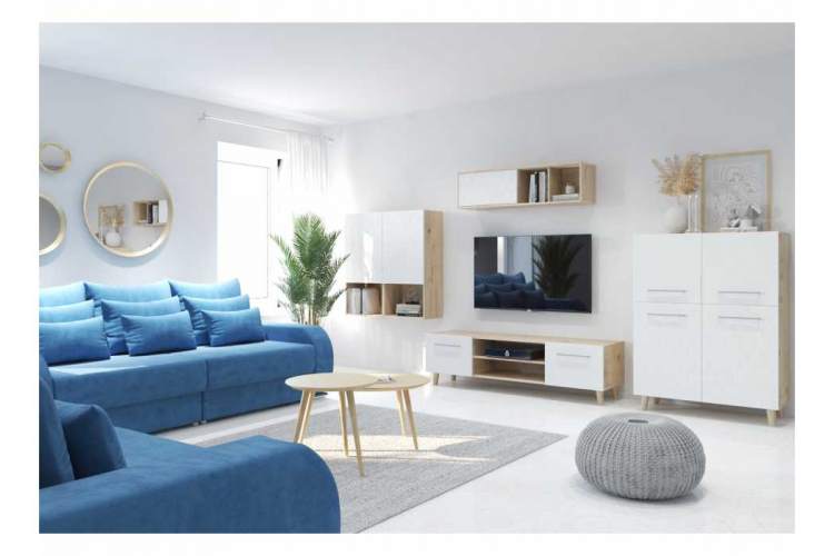 Шкаф Мариус М-05 дуб баррик / белый матовый-7