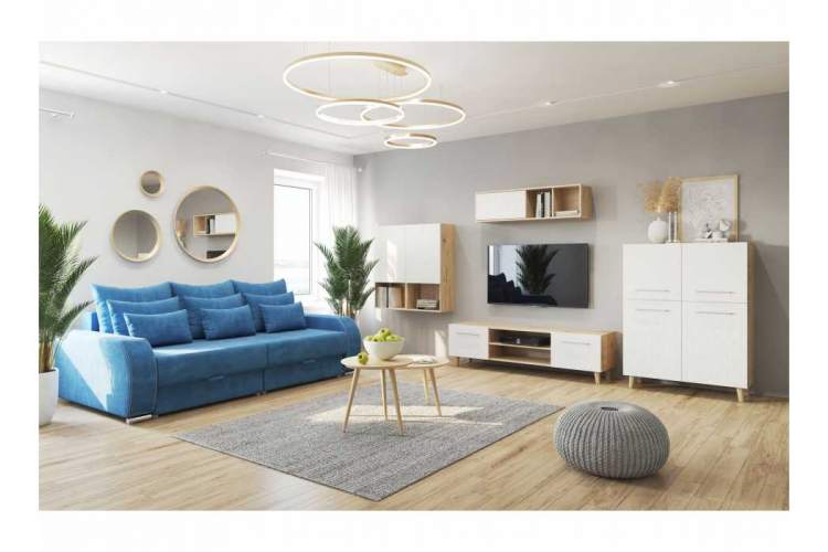 Шкаф Мариус М-05 дуб баррик / белый матовый-8