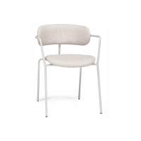 Стул на металлокаркасе Маки бежевый / серый матовый