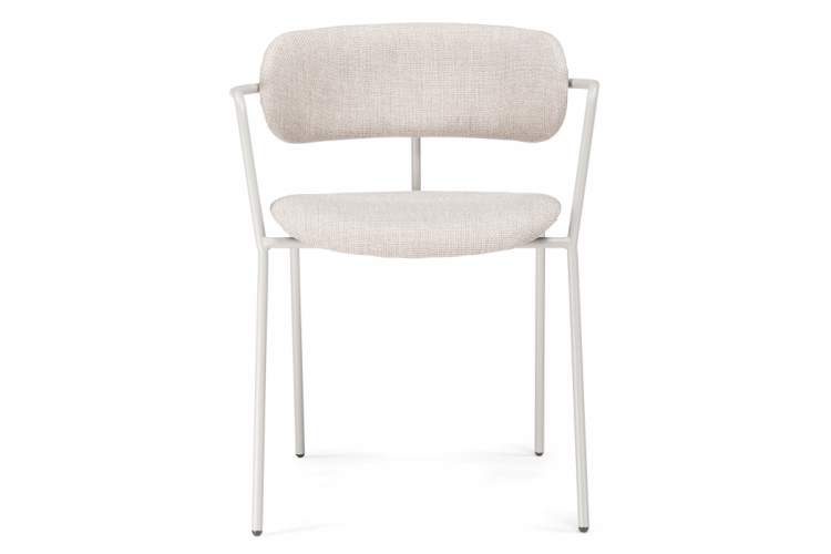 Стул на металлокаркасе Маки бежевый / серый матовый-2