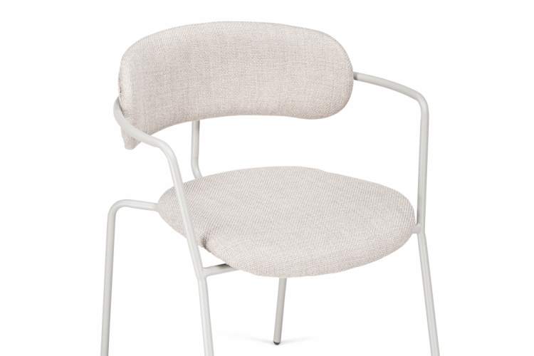 Стул на металлокаркасе Маки бежевый / серый матовый-5