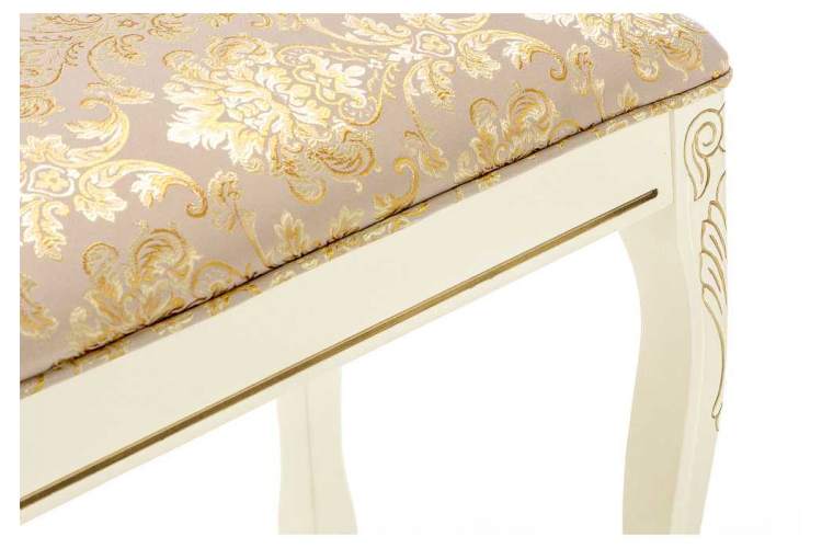 Банкетка Валентино патина золото / бежевый-3