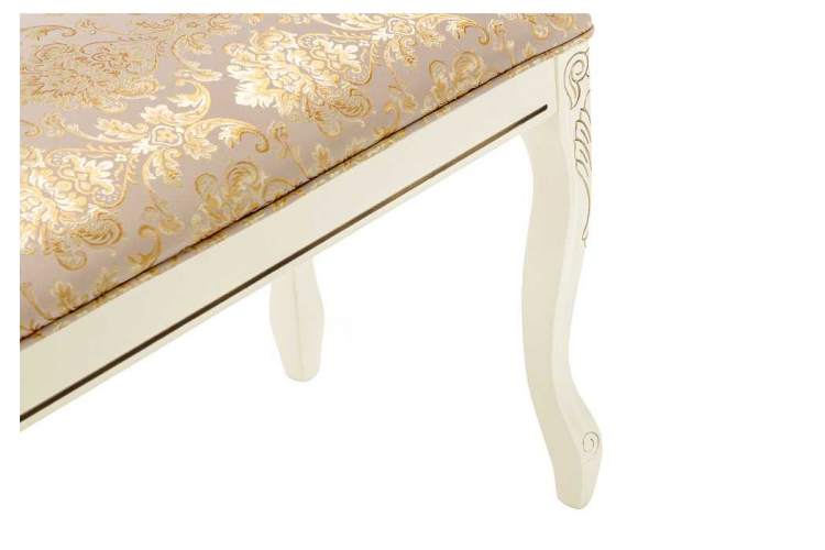 Банкетка Валентино патина золото / бежевый-4