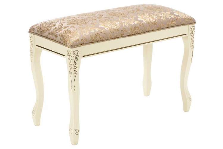 Банкетка Валентино патина золото / бежевый-6