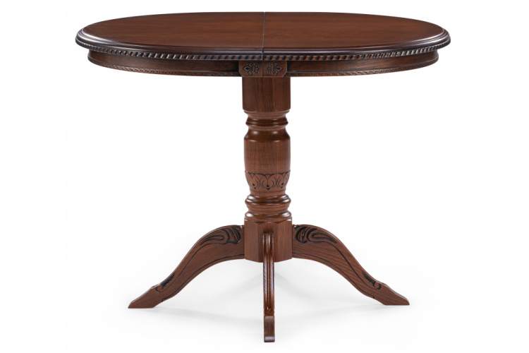 Стол деревянный Аллофан круглый миланский орех-1