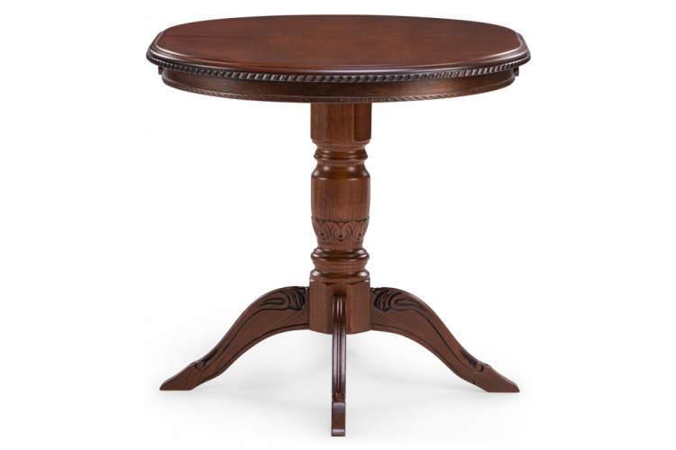 Стол деревянный Аллофан круглый миланский орех-3