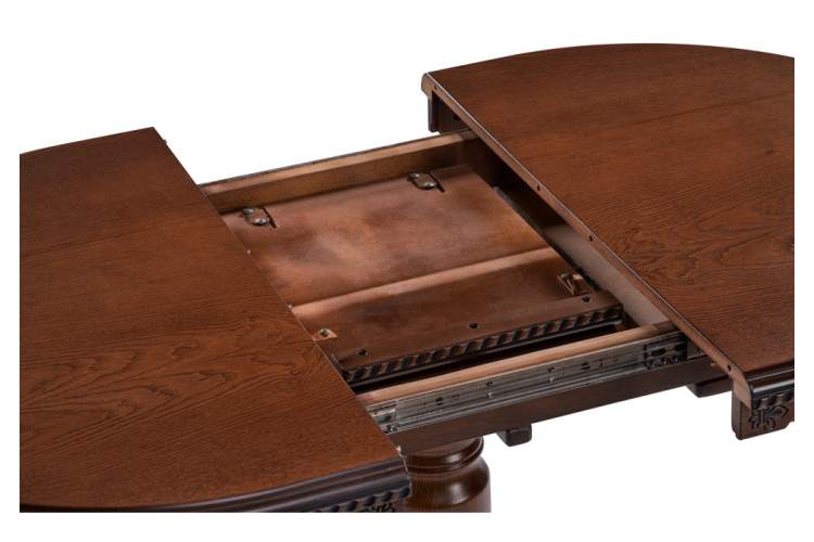 Стол деревянный Аллофан круглый миланский орех-5