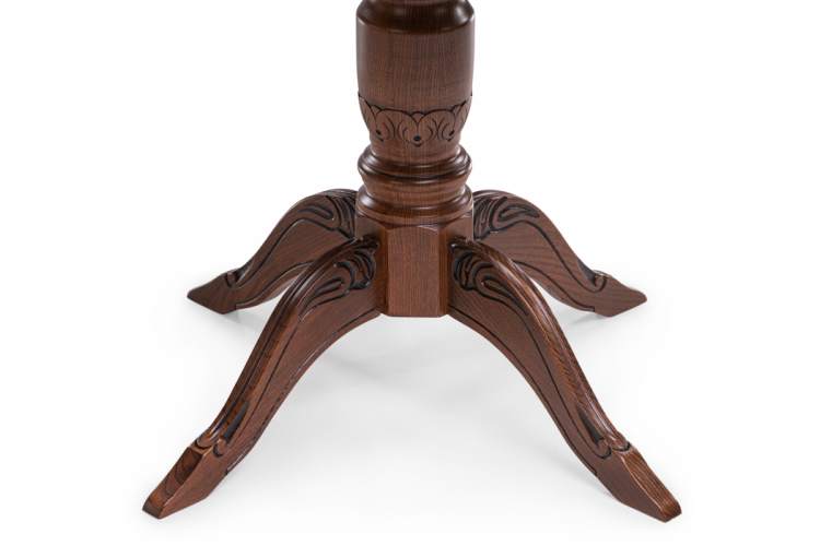 Стол деревянный Аллофан круглый миланский орех-6