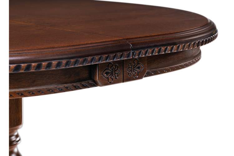 Стол деревянный Аллофан круглый миланский орех-8