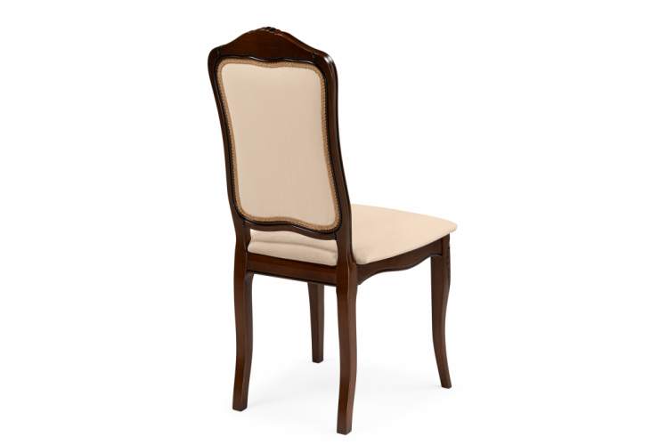 Стул деревянный Эмилин вишня / бежевый тк. К02-8