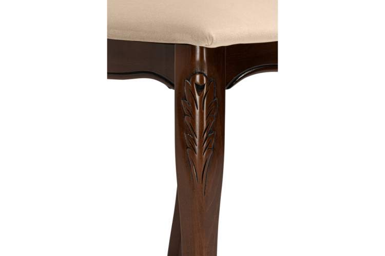 Стул деревянный Эмилин вишня / бежевый тк. К02-13