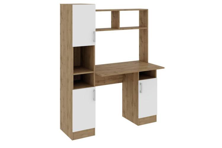 Компьютерный стол Эндо дуб вотан / белый