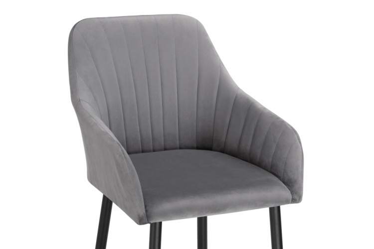 Стул на металлокаркасе Слэм темно-серое / черное-5