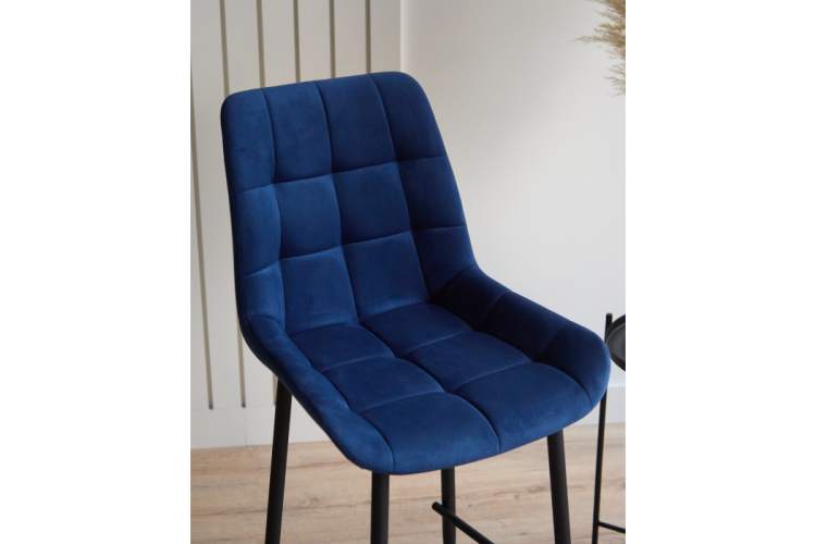 Барный стул Челси синий (zd 798) / черный-6
