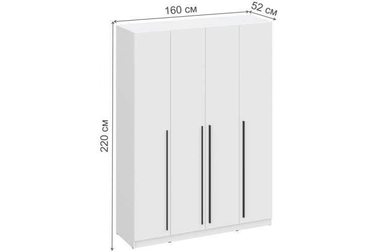 Шкаф Бирма ШК-1600 белое дерево / белое дерево-2