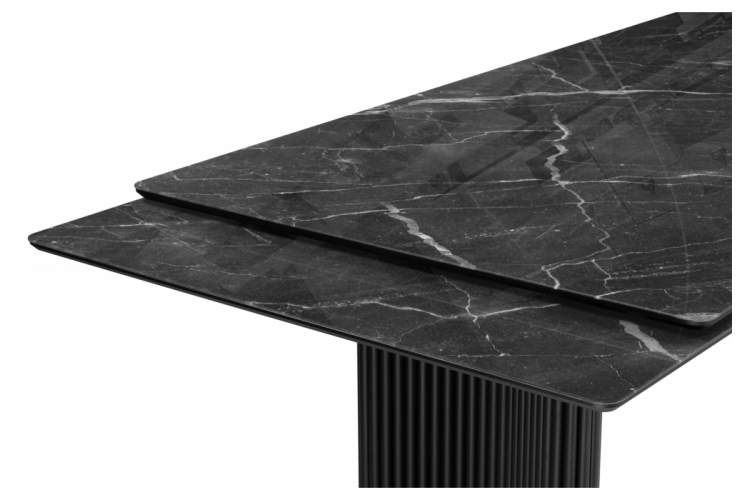 Стол стеклянный Мален 240x110 дарк / черный-10