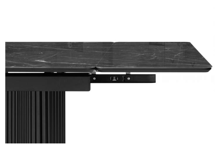 Стол стеклянный Мален 240x110 дарк / черный-11