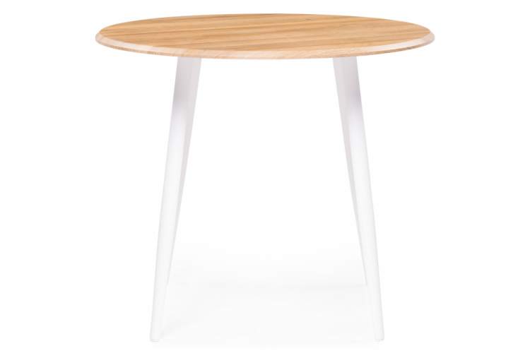 Стол деревянный Абилин 90 дуб вотан / белый матовый-2