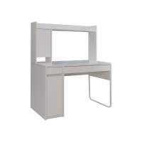 Компьютерный стол Сити-12 белый шелк