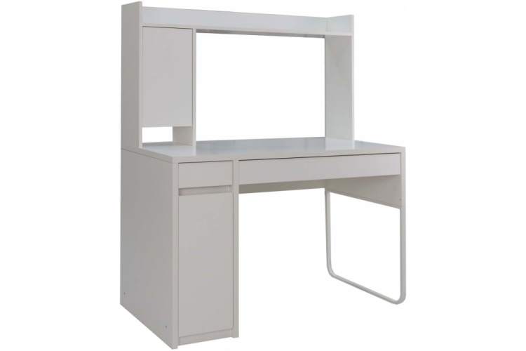 Компьютерный стол Сити-12 белый шелк