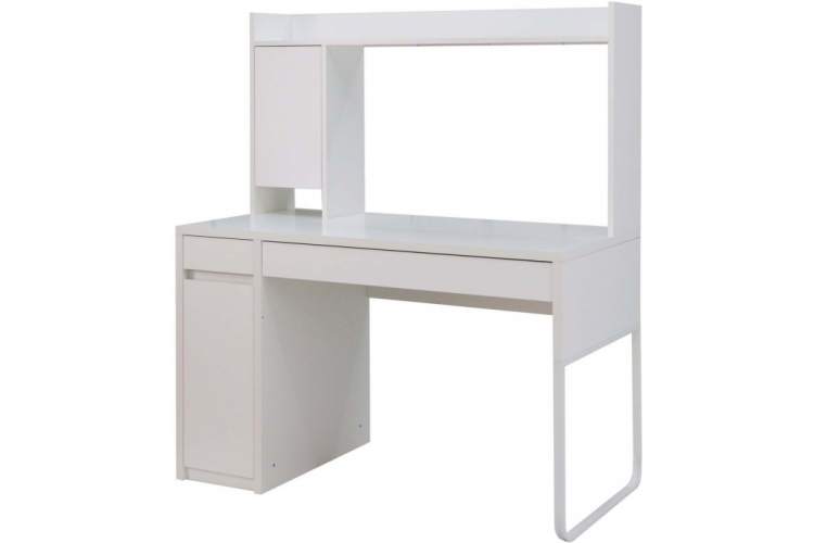 Компьютерный стол Сити-12 белый шелк-10