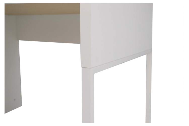 Компьютерный стол Сити-12 белый шелк-13