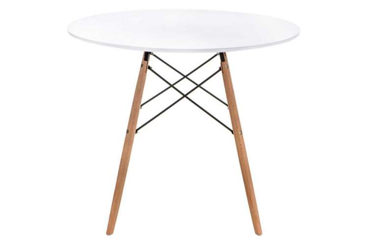 Стол деревянный Table 80 white / wood-1