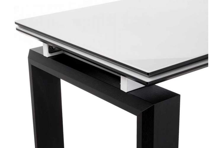 Стол стеклянный Давос белый / венге-6