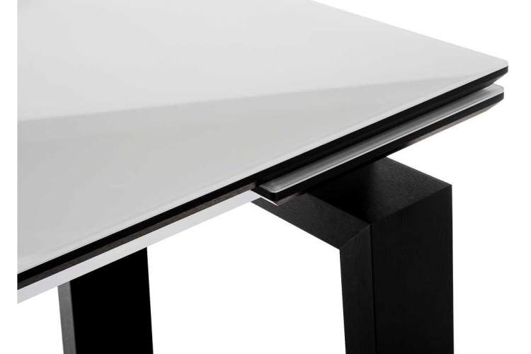 Стол стеклянный Давос белый / венге-7