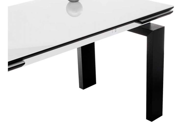 Стол стеклянный Давос белый / венге-8