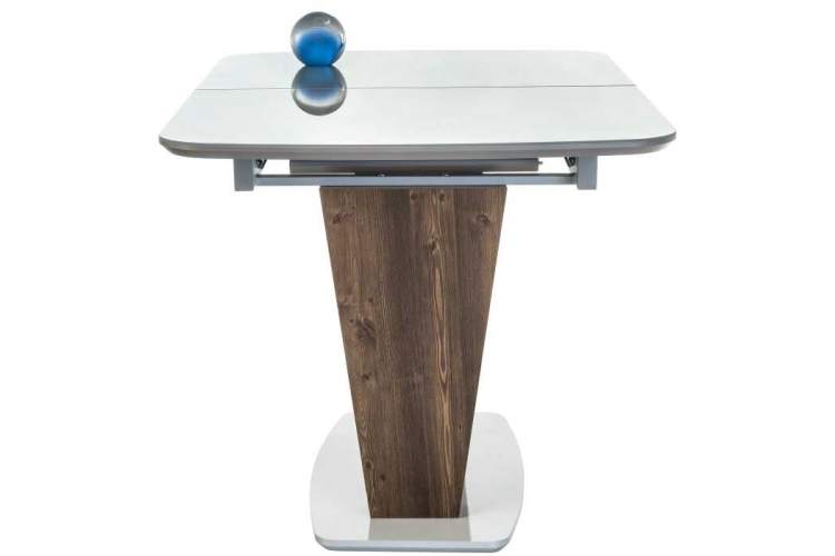 Стол стеклянный Петир серый / орех кантри-3