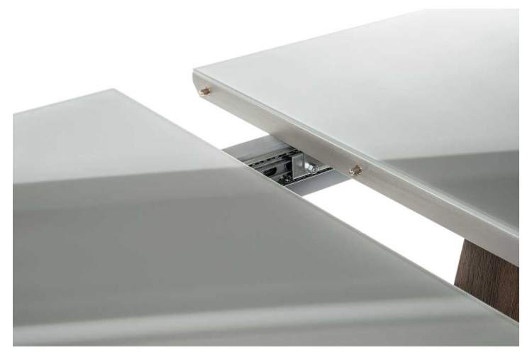 Стол стеклянный Петир серый / орех кантри-5