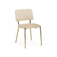 Стул на металлокаркасе Armond beige / gold