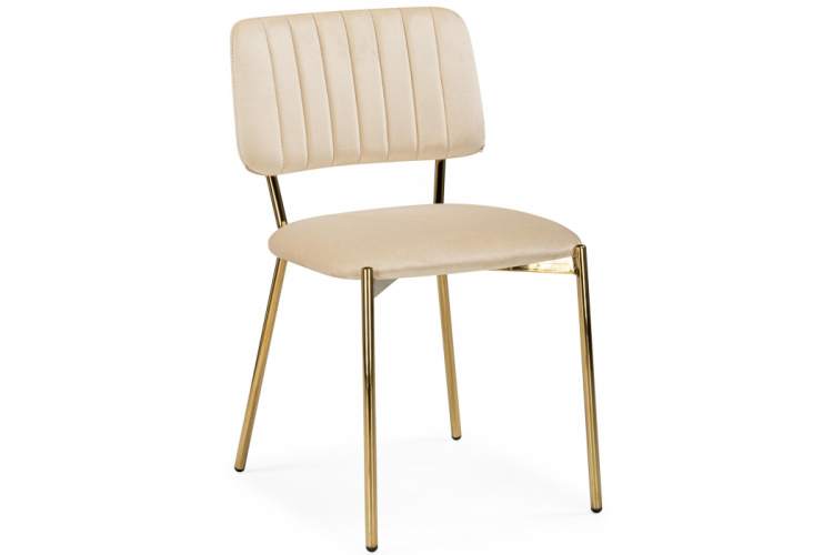 Стул на металлокаркасе Armond beige / gold