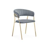 Kamelia 1 gray / gold Стул на металлокаркасе Kamelia 1 gray / gold Стул на металлокаркасе