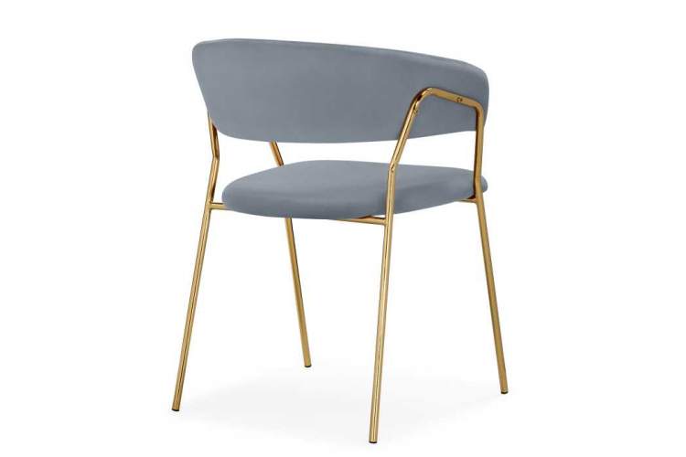 Kamelia 1 gray / gold Стул на металлокаркасе-3
