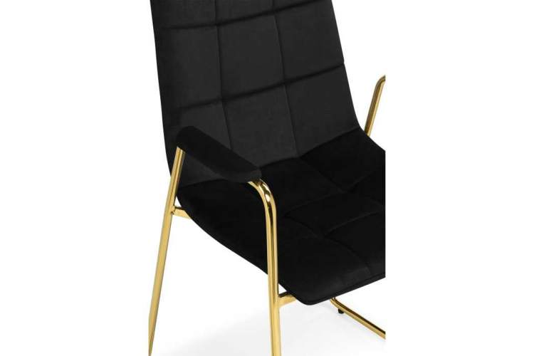 Стул на металлокаркасе black / gold-5