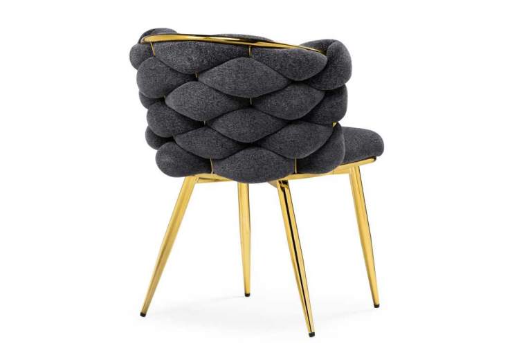 Стул на металлокаркасе Rendi gray / gold-3