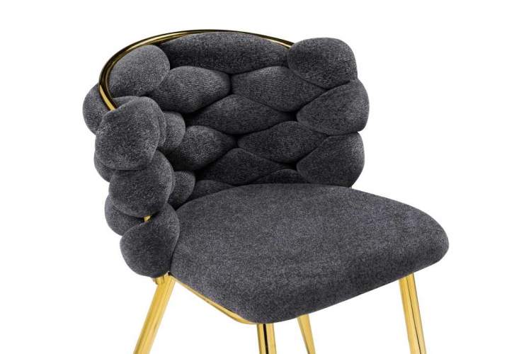 Стул на металлокаркасе Rendi gray / gold-4