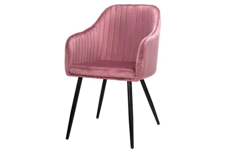 Стул на металлокаркасе Slam dark pink-4