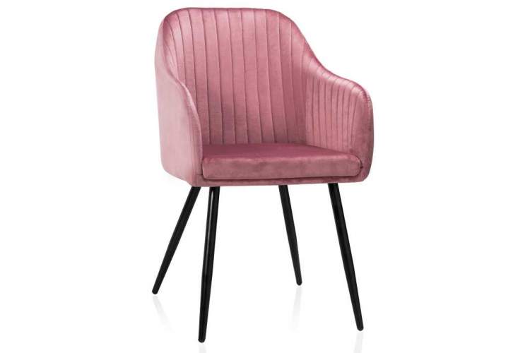 Стул на металлокаркасе Slam dark pink-8
