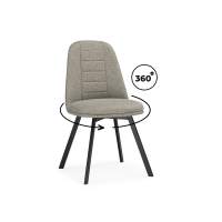 Стул на металлокаркасе Texas 2 латте поворотный / черный