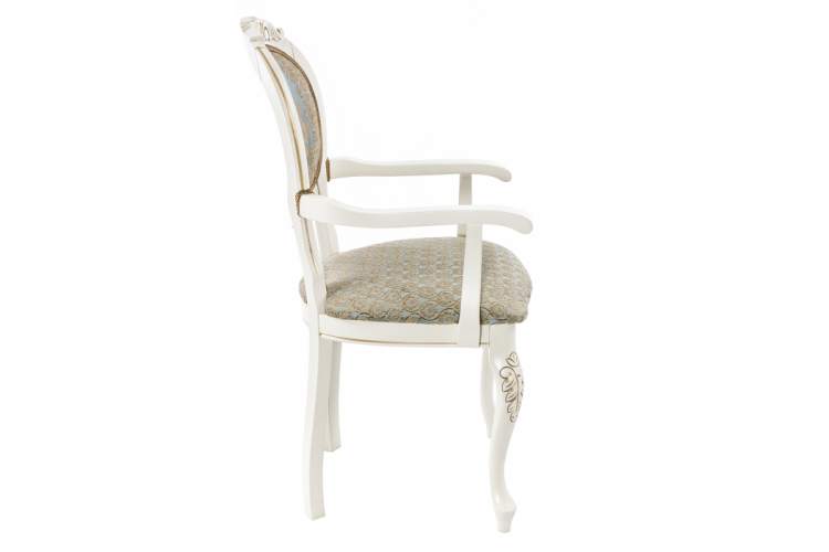 Кресло Adriano 2 молочный с патиной-7