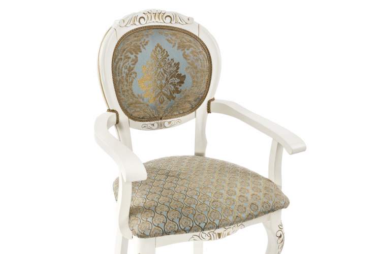 Кресло Adriano 2 молочный с патиной-8