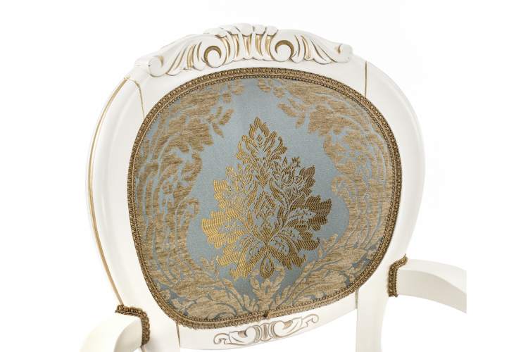 Кресло Adriano 2 молочный с патиной-9