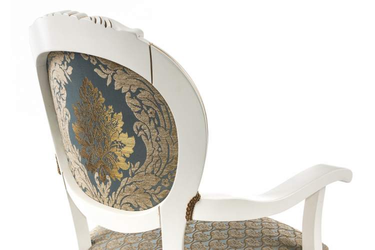 Кресло Adriano 2 молочный с патиной-13