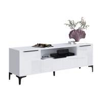 ТВ-тумба Иадама белый / белый глянец